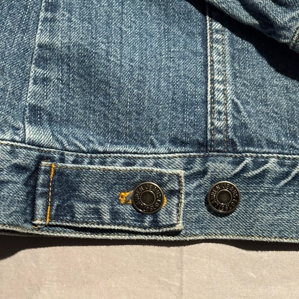 Vintage Ralph Lauren Jeans Co Denim Jacket Leather Patch Horse Logo Size M - Picture 8 of 9